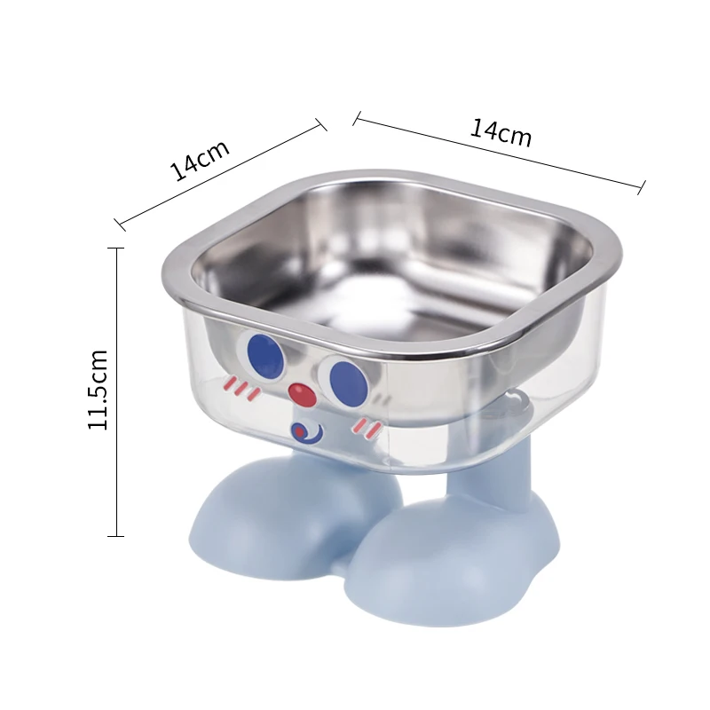 Futternapf de acero inoxidable antideslizante para gatos y perros