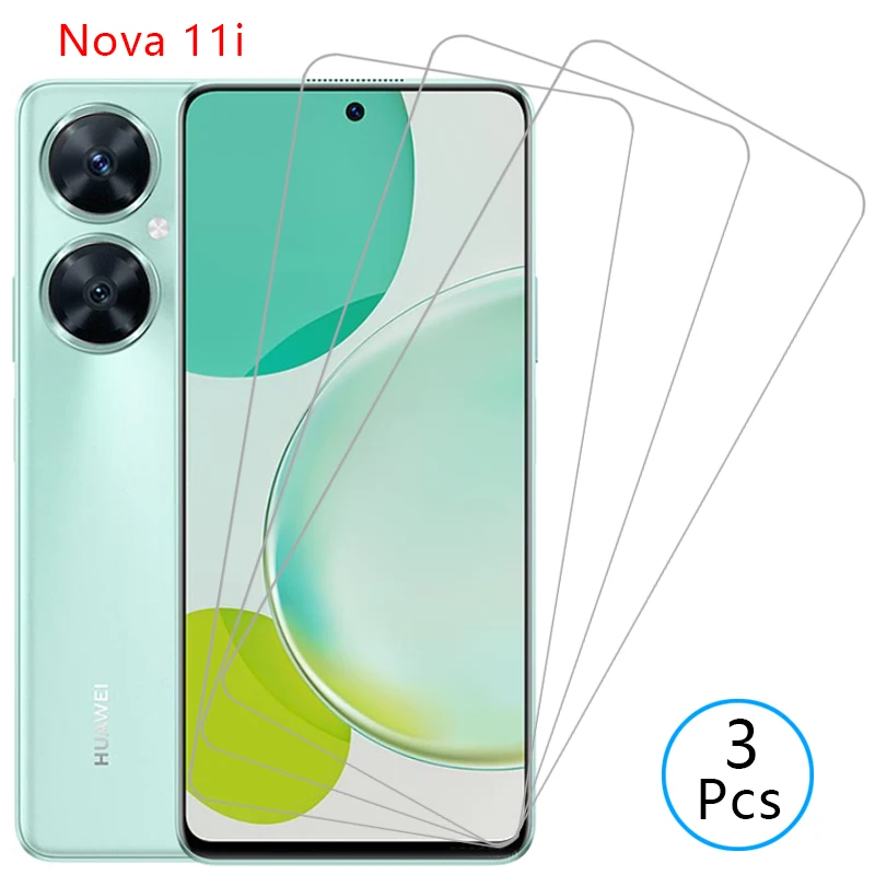 protective tempered glass for huawei nova 11i screen protector on nova11i 11 i i11 phone film glas 9h huawey huwei hawei huwaei