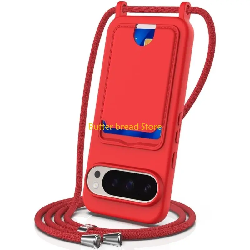 W89C Thin Shockproof Cover Build in Card Slot Convenient Case for Smartphones