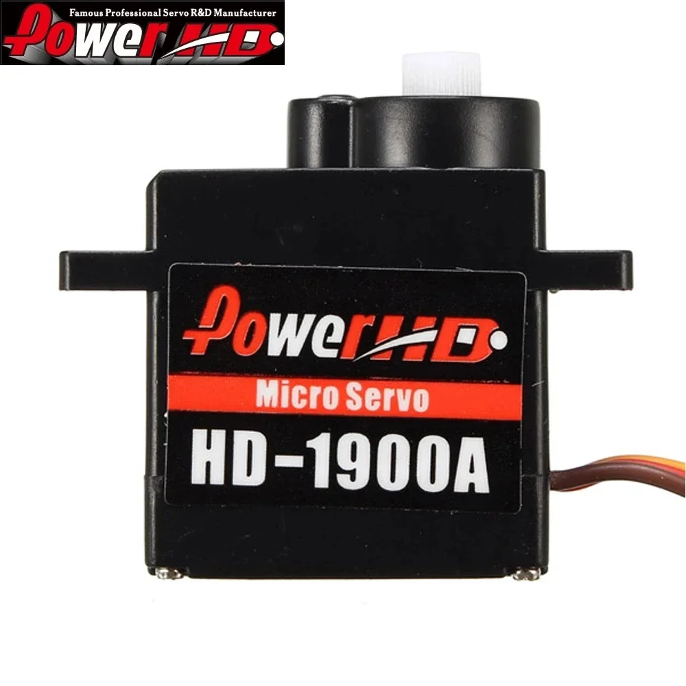 

RC Servo Power HD HD-1900A 1.5kg/9g Mini Size High Speed Analog Servo 9G (Compatible with FUTABA/JR)