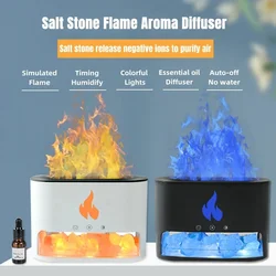 Difusor De Óleo Essencial De Aromaterapia, Lâmpada De Chama Azul, USB Elétrico, Ultrassônico, Névoa Fria, Umidificador De Ar Aroma Com Luz Colorida