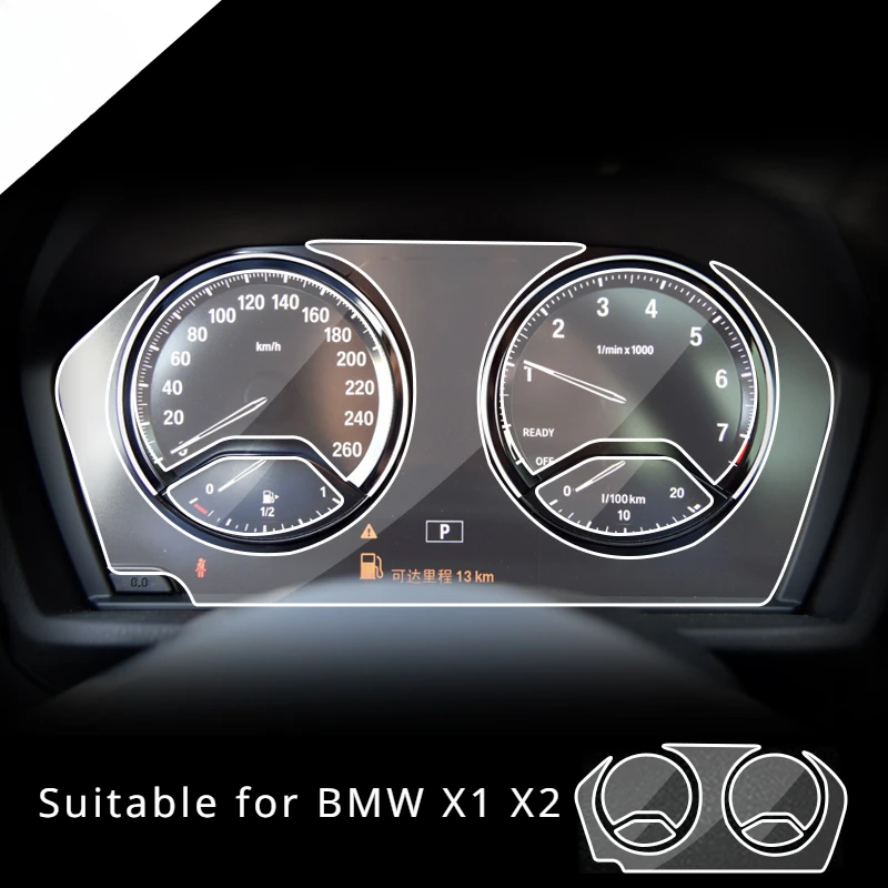 

For BMW X1 X2 2018 2019 2020 2021 2022 LCD Dashboard Screen TPU Protective Film Anti-scratch Speedomete interior Car Accessories