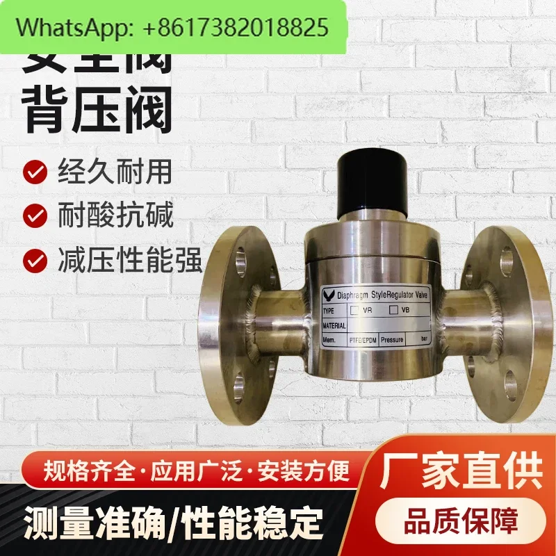 304/316L stainless steel back pressure valve safety valve one-way relief valve DN15/20/25/32 metering pump special