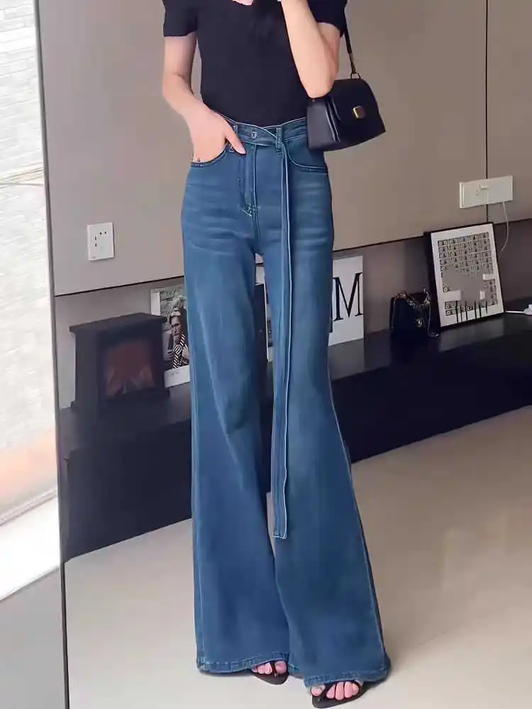 المرأة مضيئة الجينز Harajuku Y2k اليابانية 2000s نمط 90s الجمالية فضفاض سراويل جينز فاسق جان السراويل خمر Trashy الملابس