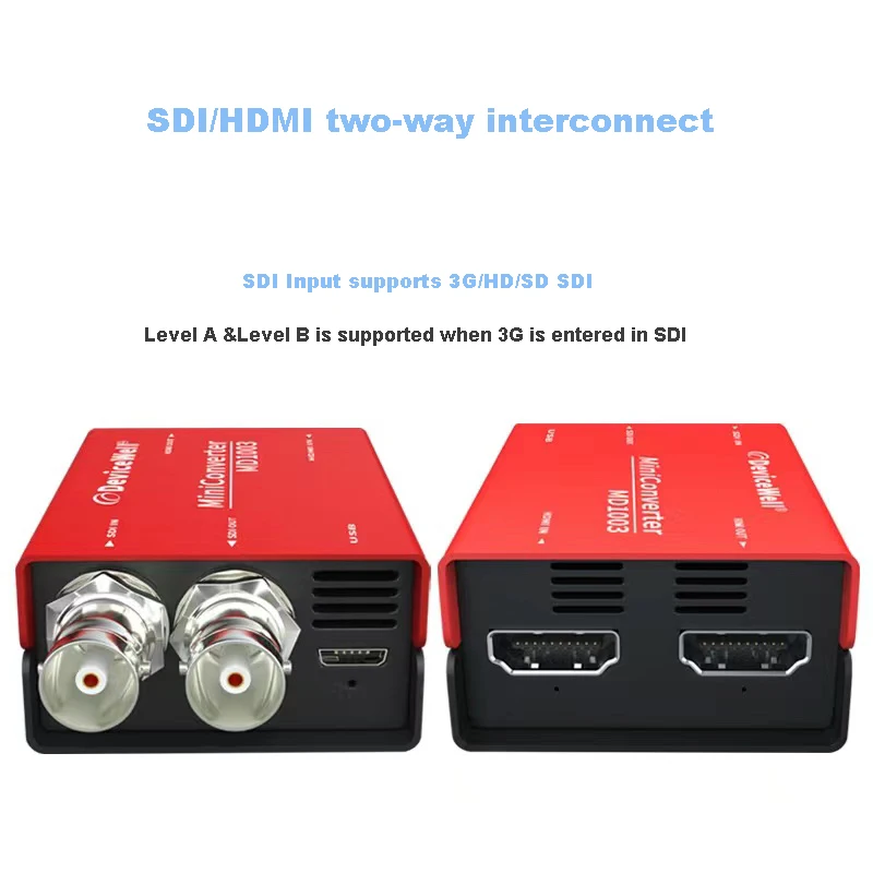 Broadcast grade SDI HDMI bi-directional converter FHD 3G SDI to HDMI video digital signal HDMI to SDI converter