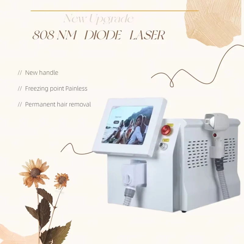 

2025 3000 Вт 808 нм профессиональный диодный лазерный аппарат для удаления волос 3 длины волны-безболезненная система ледяного охлаждения для лица и тела