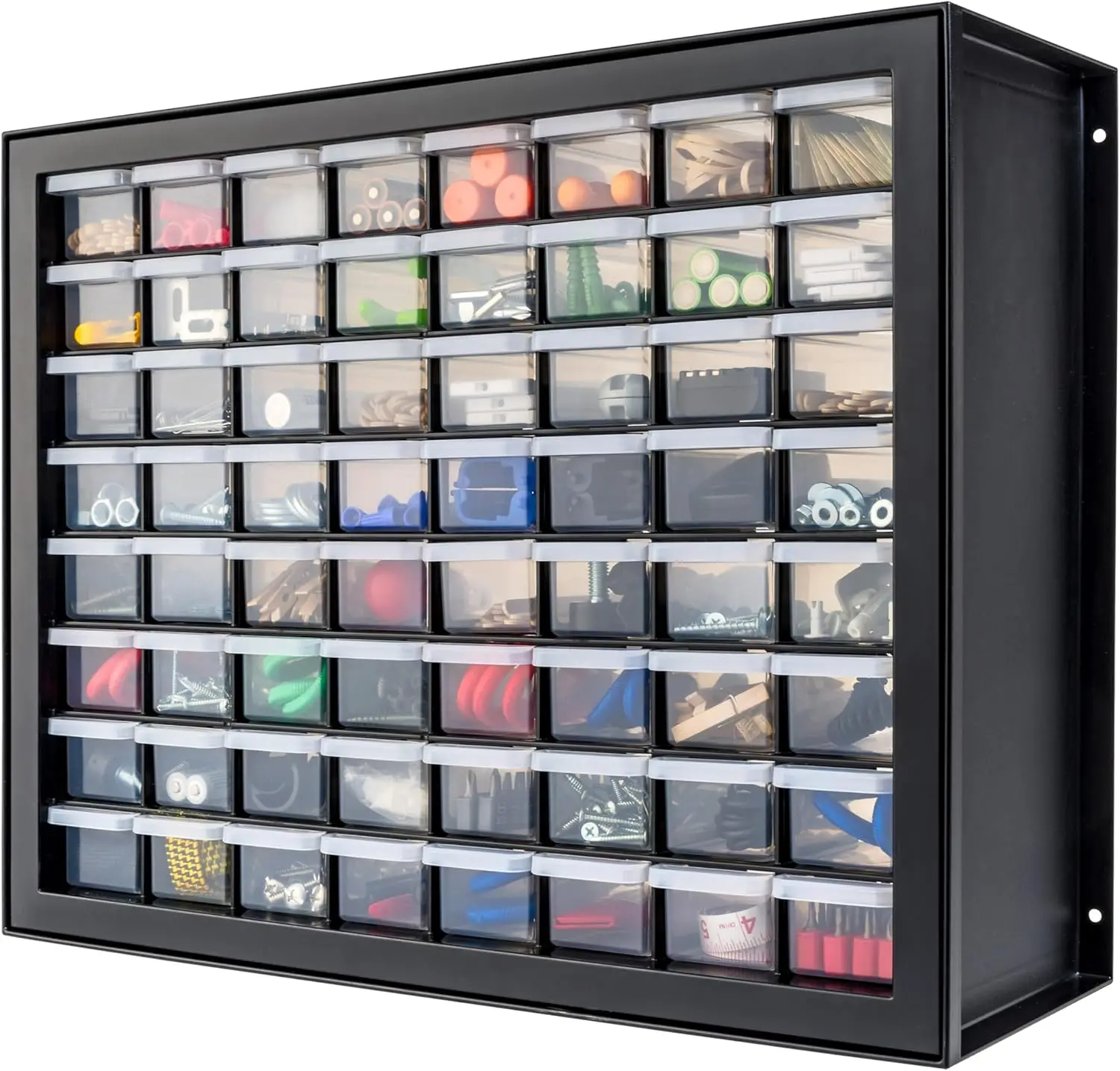 

American screw organizer, hardware storage organizer, 64 drawer parts cabinet, plastic drawer storage for hardware crafts