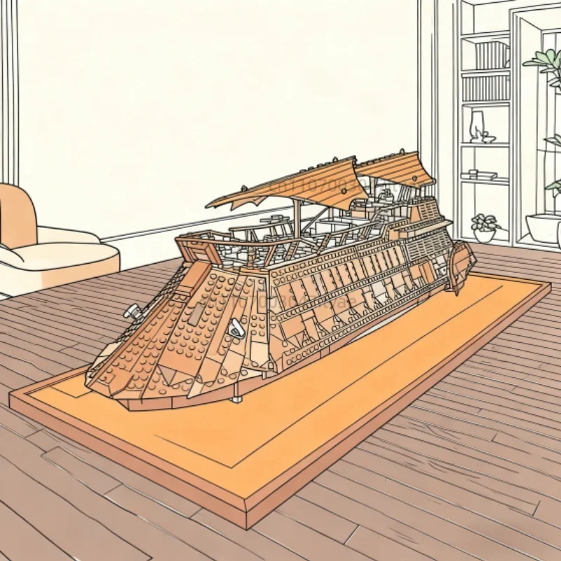 

3900+pcs large cruise ship series yacht sailing puzzle assembling building blocks toy model decoration gift