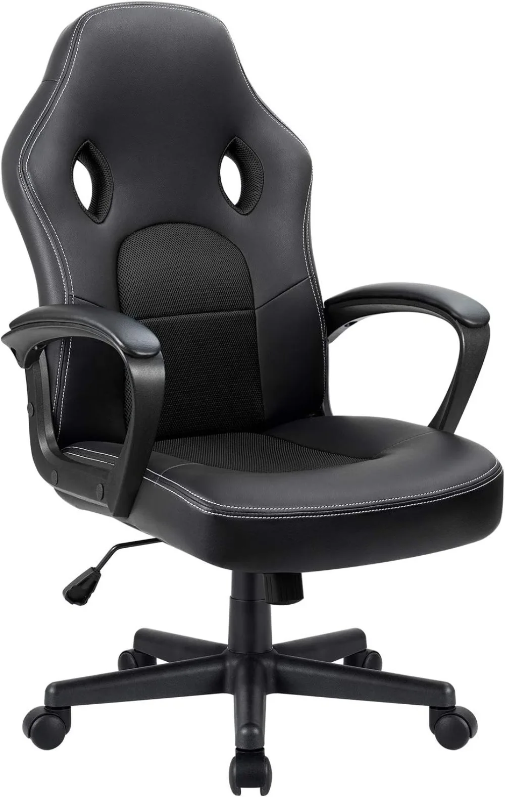 Gaming Chair Leather Computer Desk Chair Racing Style Ergonomic Adjustable Swivel Task Chair