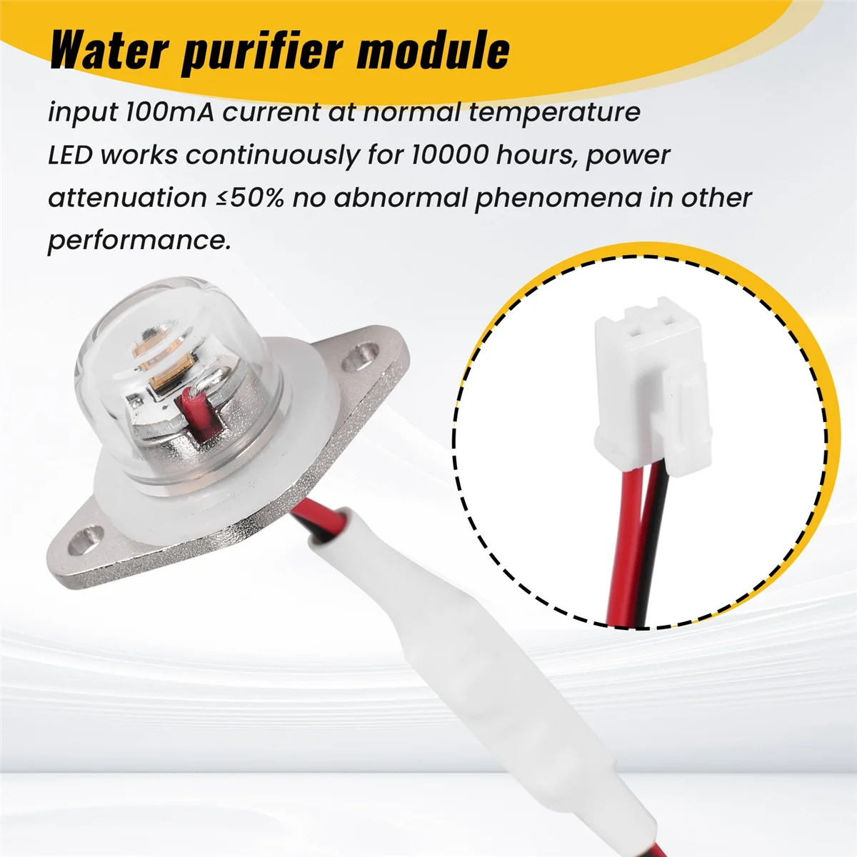 AB53 DC12-24V UVC 270-280NM Ultraviolet Water Purifier Pet Water Dispenser Humidifier LED Disinfection Module