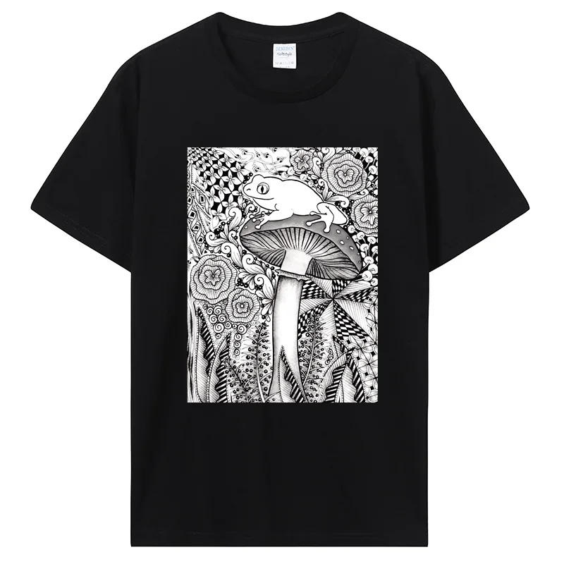 

T Shirt Magic Mushroom Psychedelic Lsd Psychoactive Frog Toad Mdmacool Casual Pride T Shirt Men Unisex Fashion Tshirt