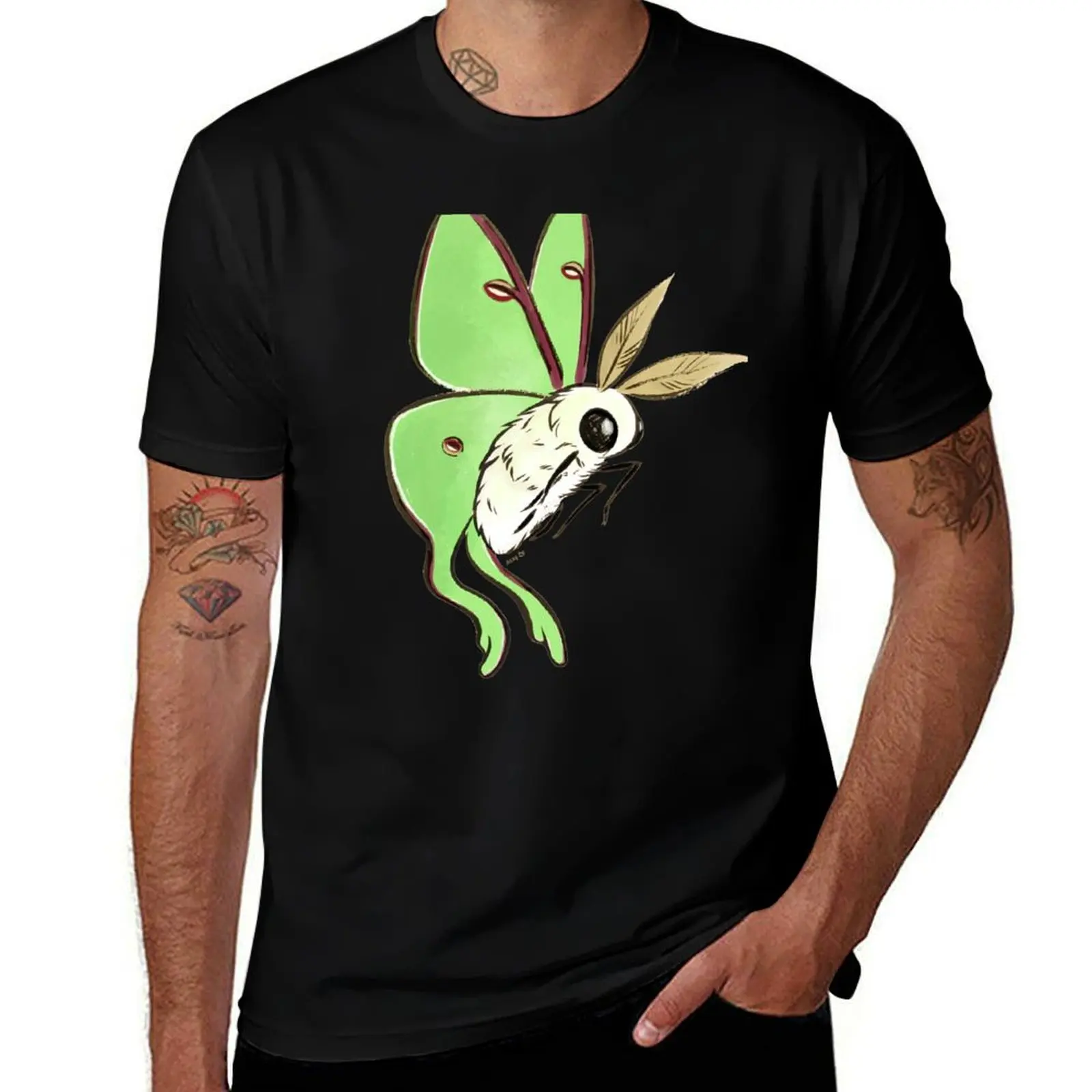 

Fuzzy Cute Luna Moth T-Shirt t shirt for man t shirts designer