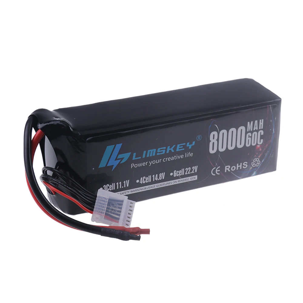 6S 22.2V 8000mAh 60C High Power Lipo Battery For Large Model Aircraft Multicopter Helicopter Experime+ntal Robot Dynamics