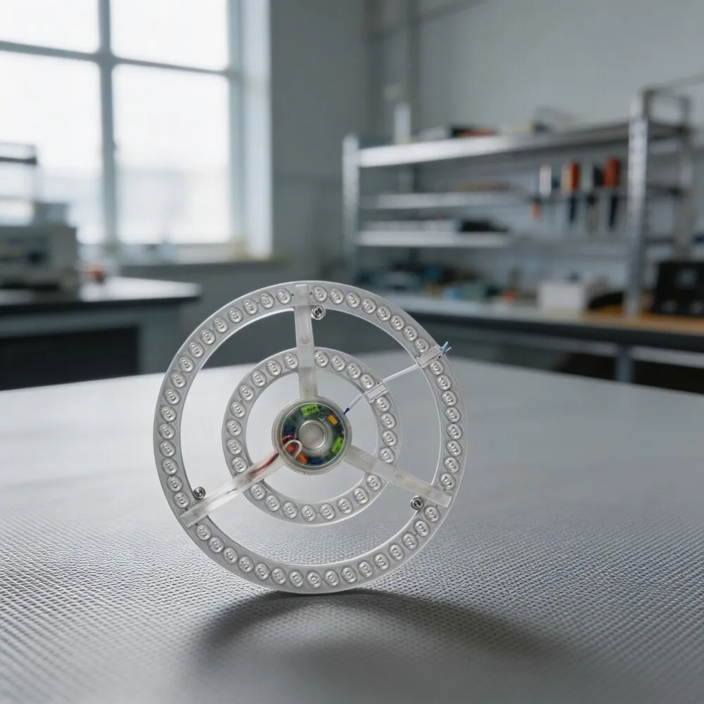 Tri-Color LED Replacement Board for Ceiling Fan Light 27 cm 16.5 cm 19 cm Sizes 24W or 36W Output White Finish