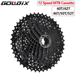 Bike Cassette for Shimano K7 12v HG Cassette 40T 42T 46T 50T 52T Mountain Bike 12 Speed Cassette Bicycle Freewheel Black