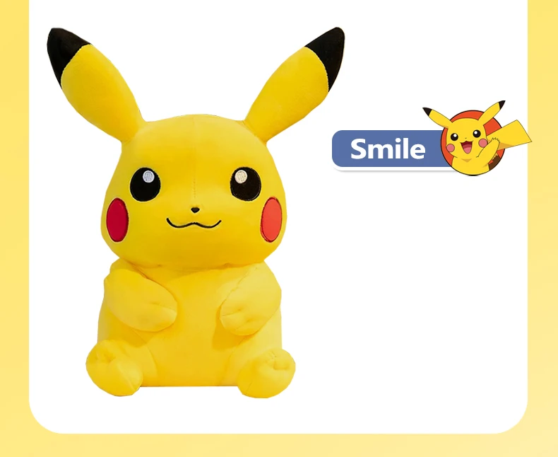 Pokemon Kawaii Pikachu Niedliche Stofftiere Hochwertiges Anime-Wurfkissen Geburtstag Weihnachtsgeschenk für Kinder Freunde Jungen Mädchen – Detail 4