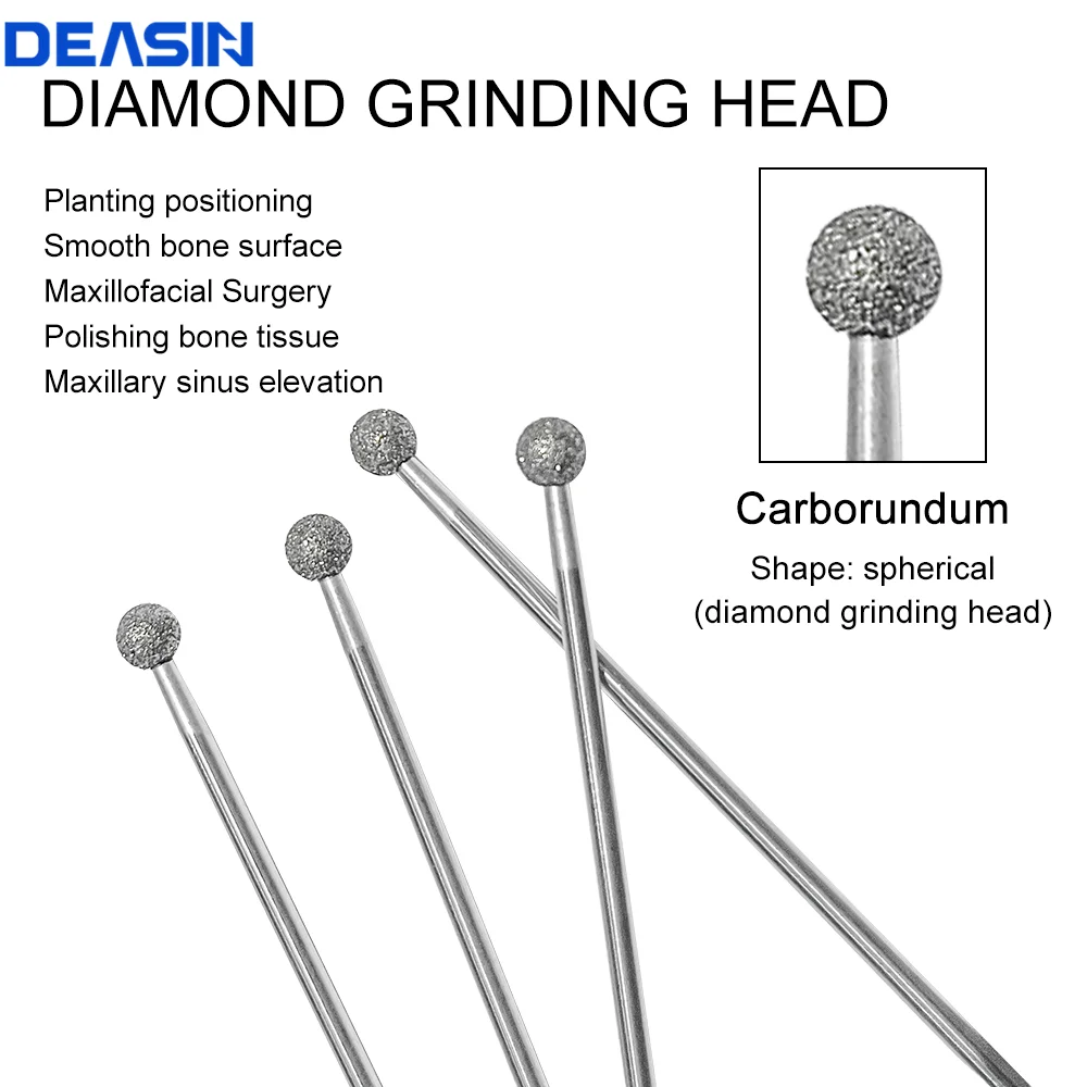 Dental Diamond Burs for Dental Implant Surgical Low Speed Straight Handpiece 20 Degree Contra Angle SG Series 70mm HP Dia.2.35mm