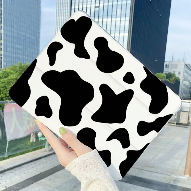 Simple Black White Cover Pencil Holder Funda for Air 5th 4th IPad Pro 11 2022 Ipad Mini 6 Ipad 5th 6th Generation Air 2/3 10.5