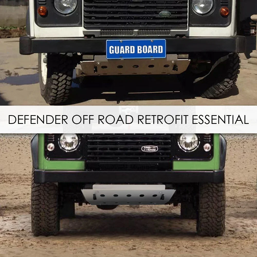 

Car Accessories Stainless Steel Front Bumper Skid Protector Guard Plate Cover Car Styling Parts For LAND ROVER DEFEND