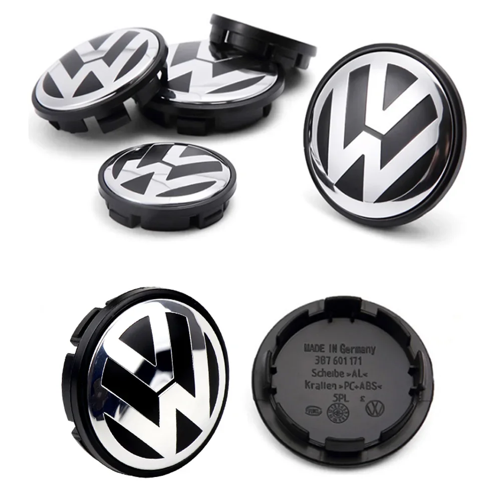 4pcs 56mm 65mm Car Wheel Center Hub Cap Cover Accessories For VW Volkswagen Jetta Golf Polo Passat Bora 1J0601171 3B7601171