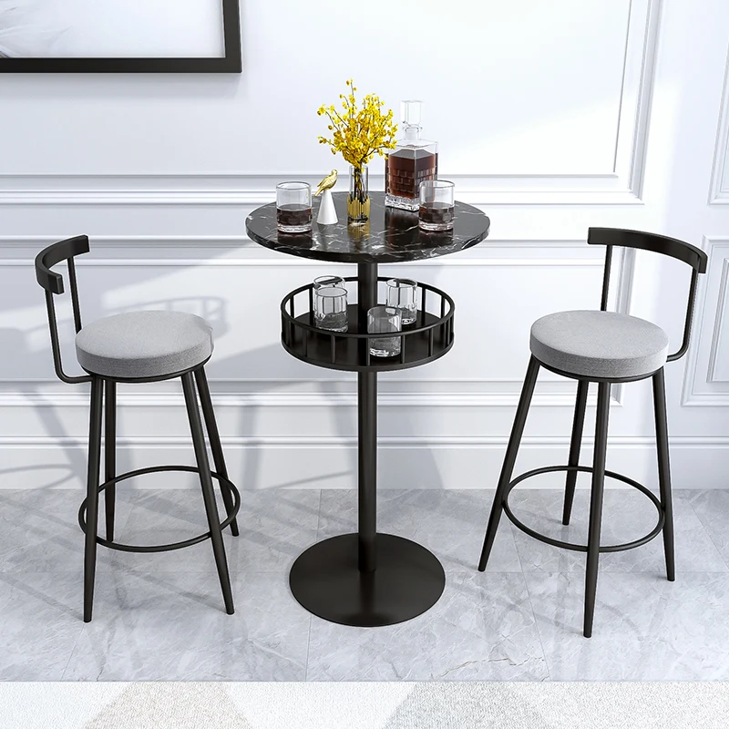 

Eat Standing Side High Bar Tables Kitchen Home Industrial Cocktail Dining Table Luxury Restaurant Mesa Comedor Furniture ZT50BT