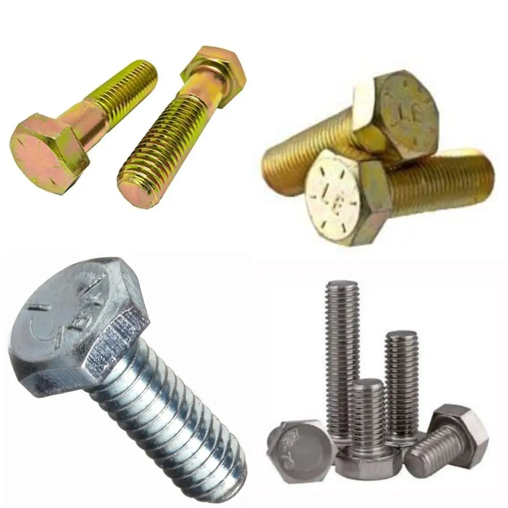 

Fine Thread Grade 8 Zinc Yellow Plated Hex Cap Screws, 9/16-18 x 4-1/2, 25 Pieces, 1.375 Thread Length, Partially Threaded for S