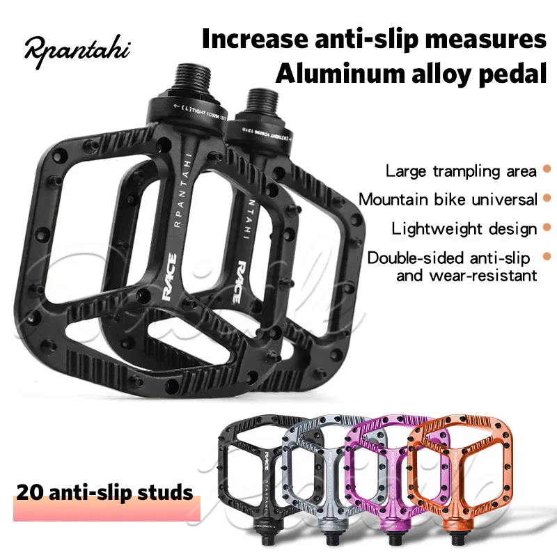 Rpantahi Mountain Bike Widening Pedal Ultra Light Aluminum Alloy Speed Drop XC Off Road Anti Slip Pedal
