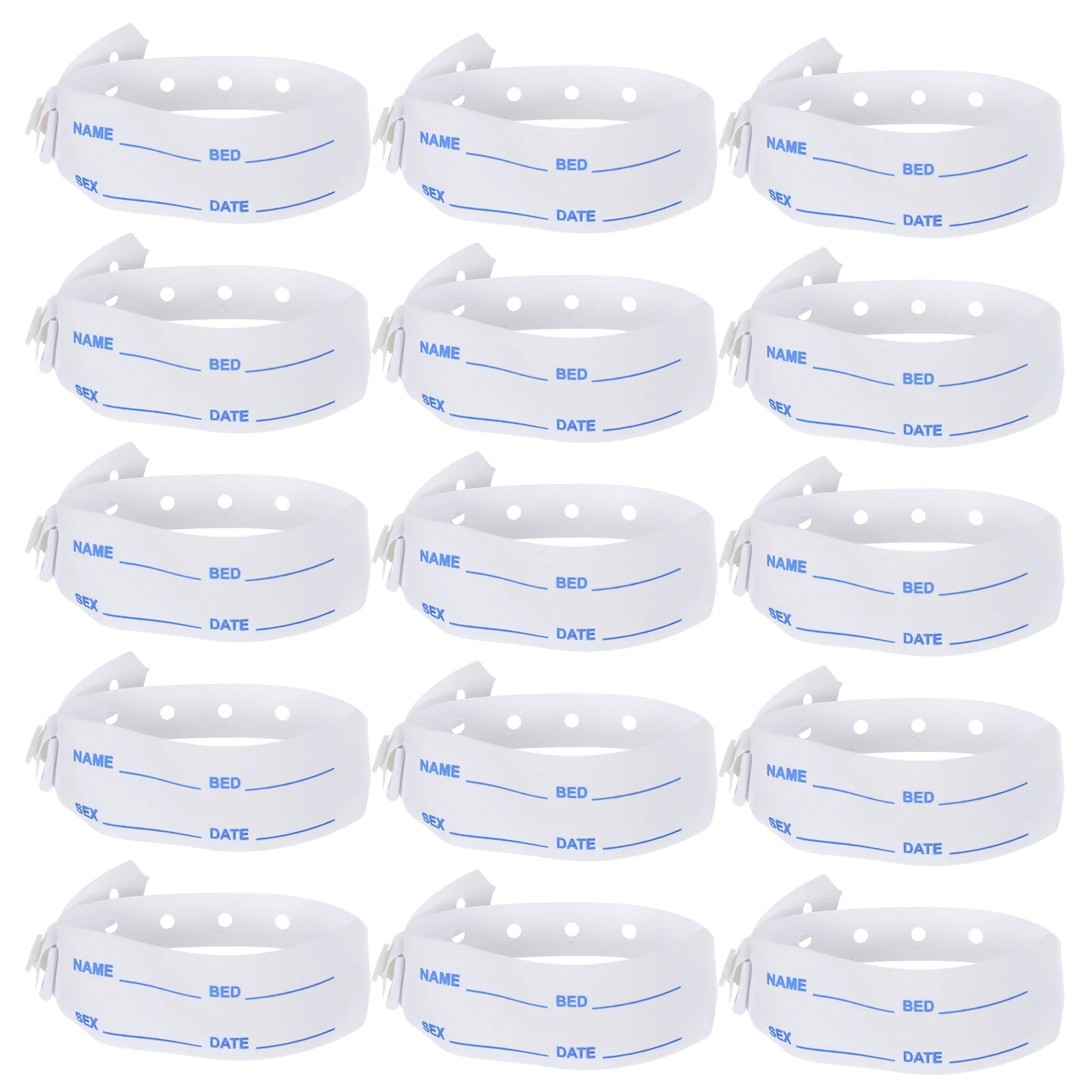 Pulseira de identificação Bandas Rfid ajustáveis para rastreamento de pacientes hospitalares Pulseira de identificação de várias cores