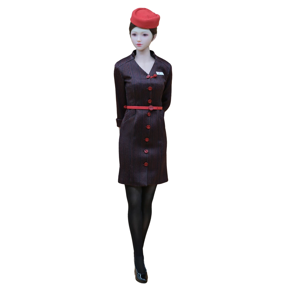 

HIPLAY SH The Flight Attendant Set Doll Clothes Accessory Fit 1/6 12-inches Figure