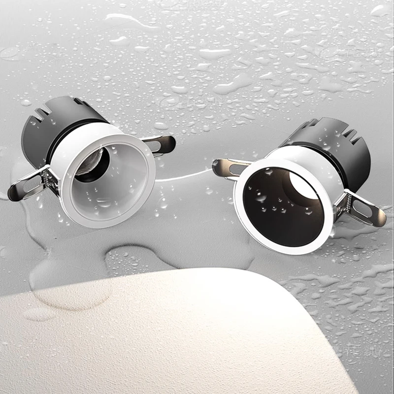 220V IP65 waterproof downlight LED ceiling light outdoor spotlight embedded 7W 12W high brightness lighting