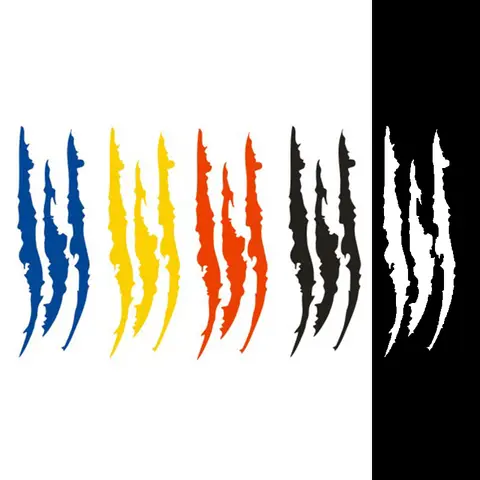 कार स्टिकर रिफ्लेक्टिव मॉन्स्टर क्लॉ स्क्रैच स्ट्राइप मार्क्स हेडलाइट डीकैल ऑटो एक्सटीरियर वाटरप्रूफ विनाइल डीकैल कार एक्सेसरीज़ 8 best sales जीप डिकल्स - №8