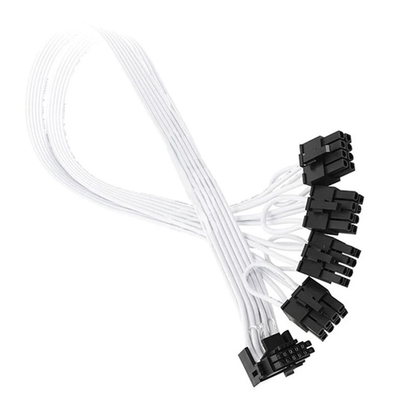 4XCPU 8Pin To 16Pin Male Video Card Extension Cable PCI-E 5.0 12VHPWR RTX4080 RTX4090 Graphics Card Adapter Cable