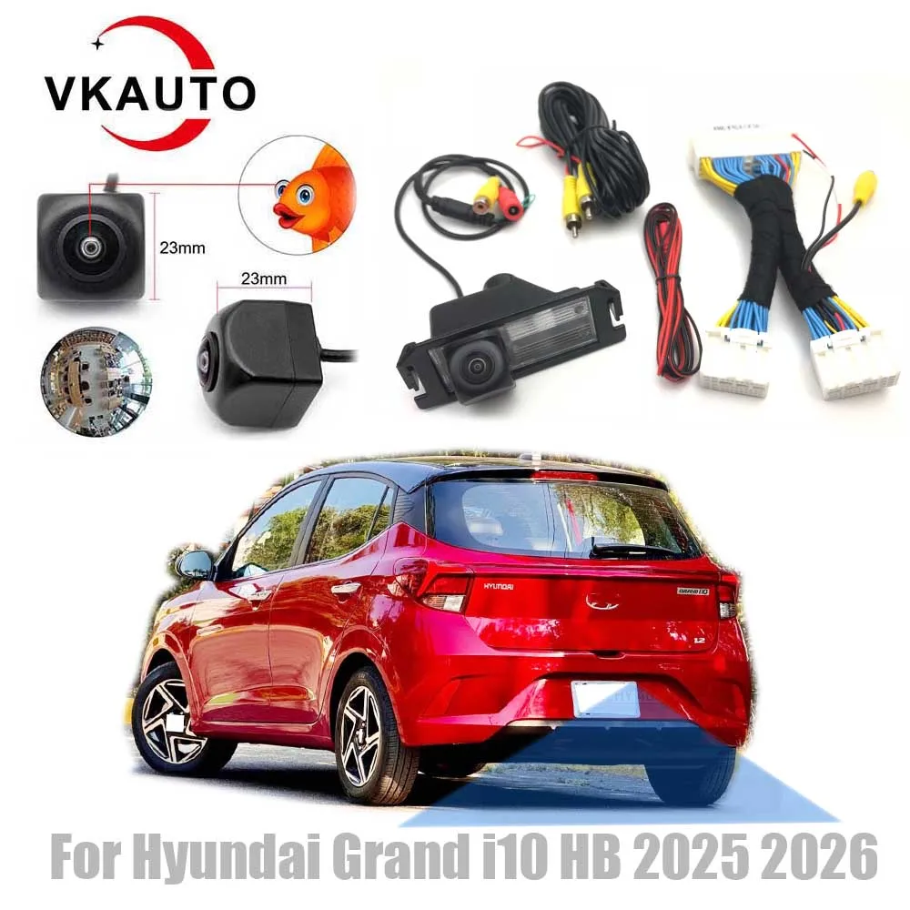 

VKAUTO For Hyundai Grand i10 HB 2025 2026 OEM Unit Add Reverse backup Parking Rear View Camera Kit CCD Night Vision