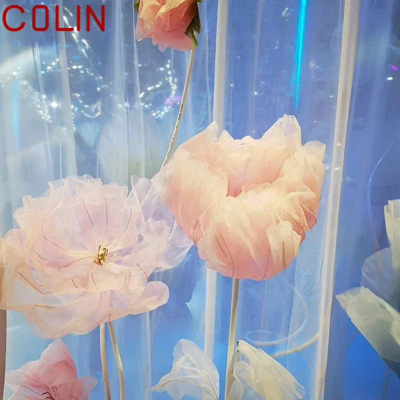 COLIN Floor Lamps With Automatic Opening And Closing Flowers Wedding Lights Festive Atmosphere LED Stage Flower Decoration