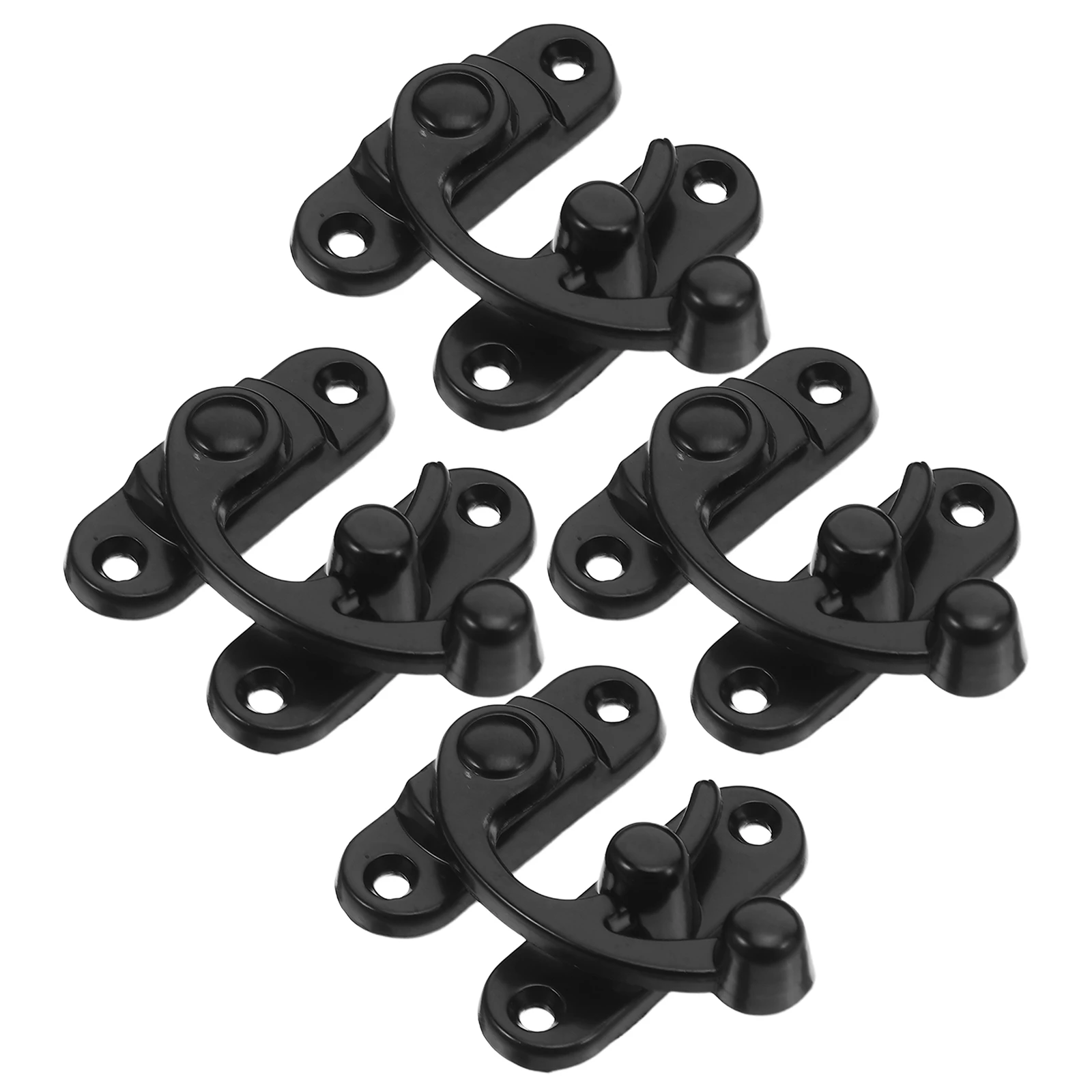 

4Pcs Retro Hasp Latch Decorative Metal Lock Zinc Alloy Box Latch Hook for Jewelry Boxes Treasure Chests Wooden Furniture Cabinet