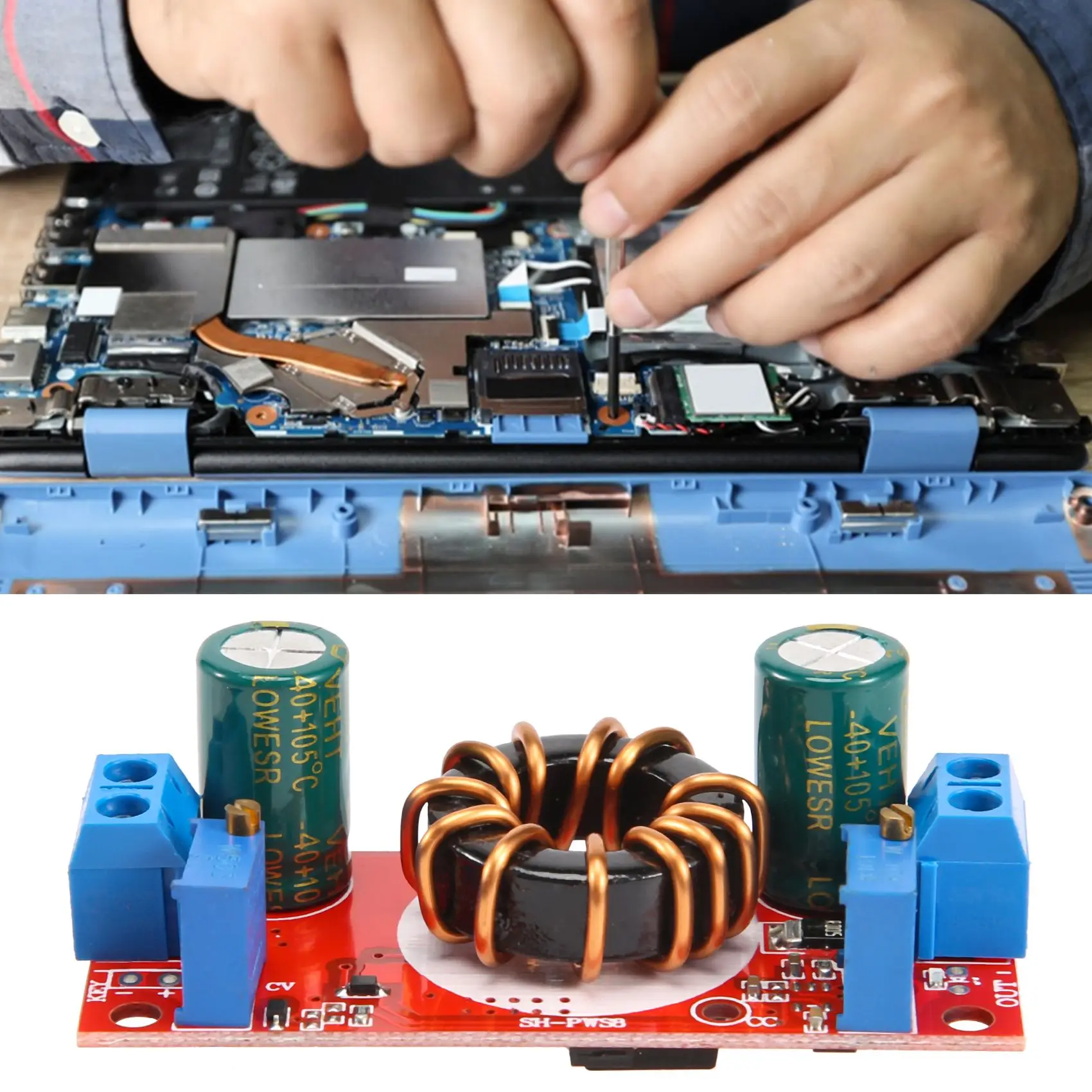 ONNL DC-DC convertisseur abaisseur Module de puissance CC CV 4-32V à 1.2-32V 10A Module abaisseur alimentation