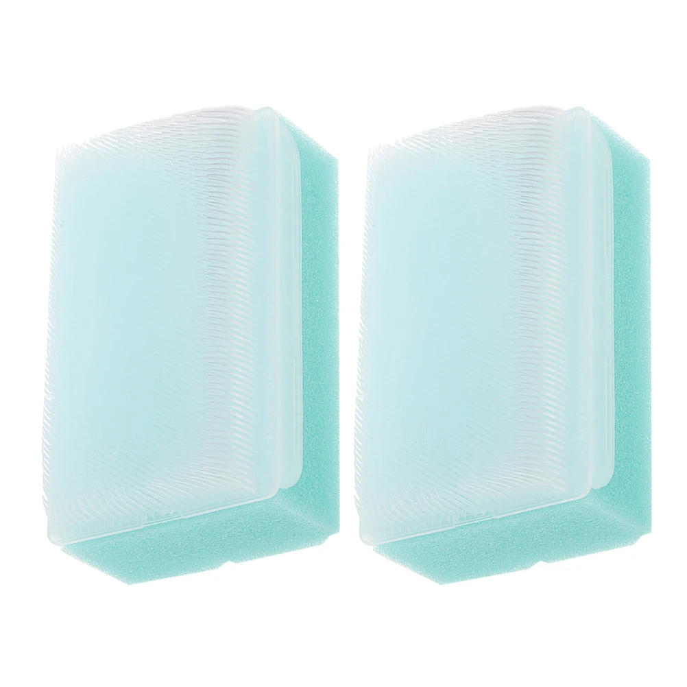 

2pcs Tactile Massage Brush Sponge Baby Bath Sponges Green Newborns Shower Infant Toddler Sensory Montessori Educational Toy