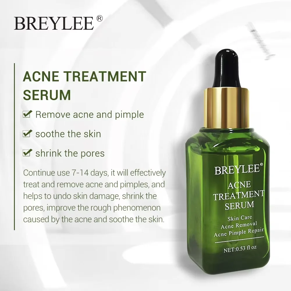 BREYLEE Teebaumöl Anti-Akne Gesichtsserum Akne-Behandlung Akne-Pickel-Entferner Serum 10 Stück – Detail 4