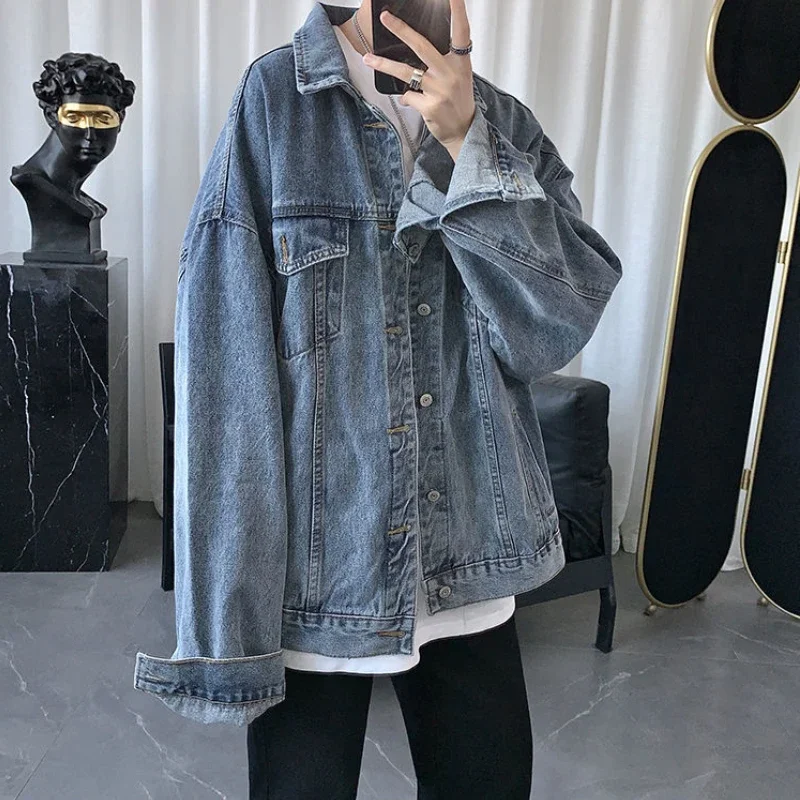 Denim Jackets Womens Korean Style Neutral Basic Pockets Loose Prevalent Solid Comfort Students Hot Sale Ins Design Casual Femme