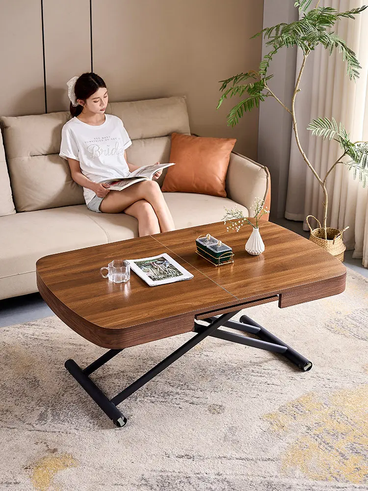 Any Size Custom Modern Minimalist Lift Top Coffee Table Extendable Height Adjustable Living Room Home Office Multi Functional Ro