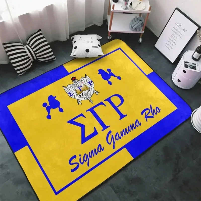 

KMB33Sigma Gamma Rho Дизайнерский ковер в стиле гостиной Домашний художественный декор Коврик для йоги Спальня Кухня Нескользящий ковер Вход 5Jn