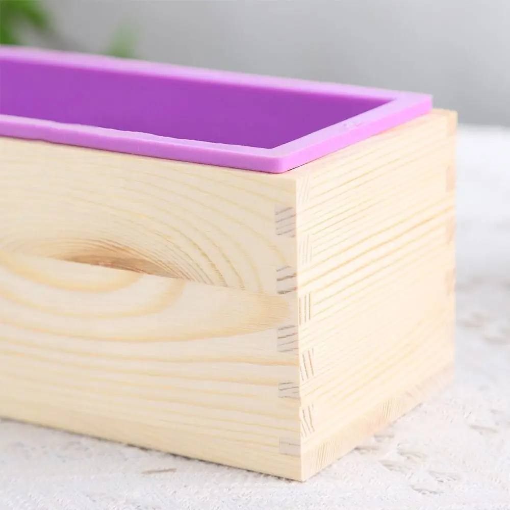 1200ml Silicone Soap Mold Rectangular Shape Reusable Rectangle Soap Mold Soap Craft Wooden Box Soap Box Toast Mold