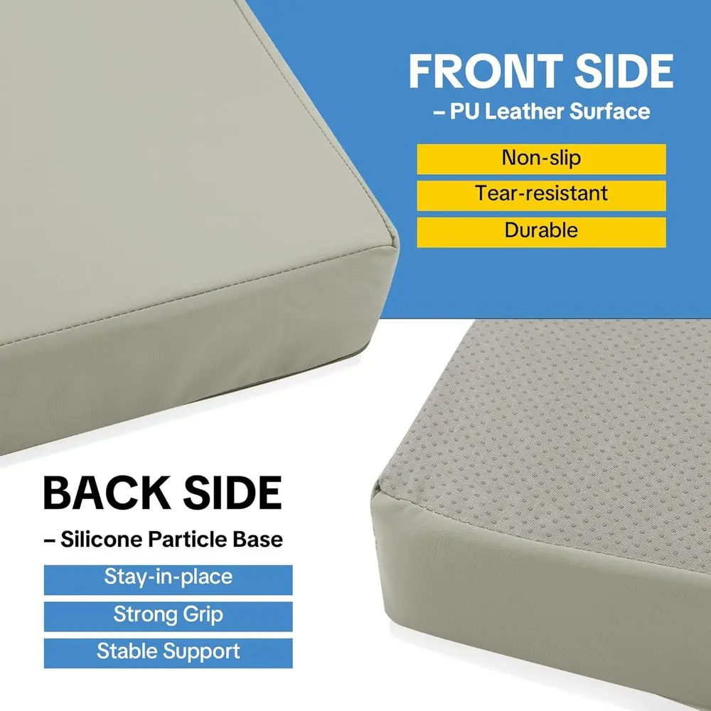 سجادة يوجا سميكة من جلد البولي يوريثان مقاس 68 × 24، 3 رغوة عالية الكثافة للياقة البدنية والبيلاتيس والتمدد