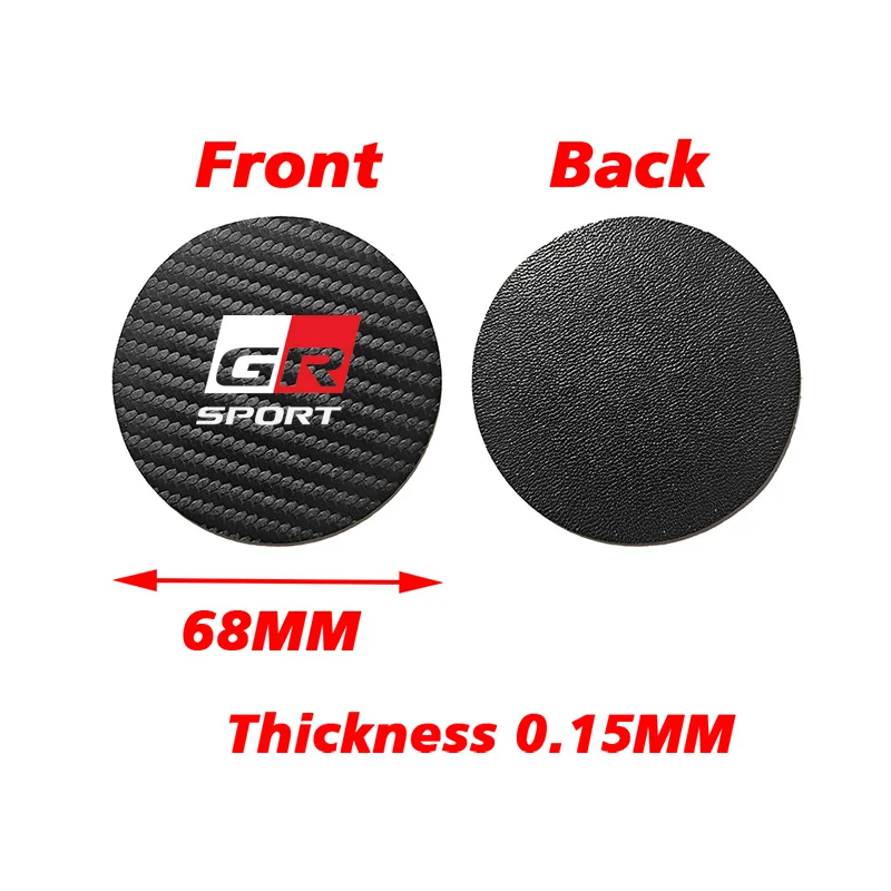 Car Water Cup Mat Anti-Slip Pad For TOYOTA GR Yaris Sport Gazoo Racing Corolla Supra 86 Hilux C-HR Cross RAV4 Prius Accessories