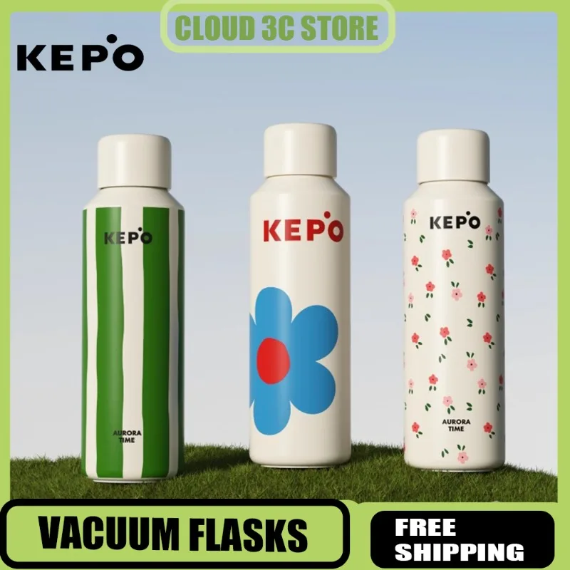 

KEPO 400/600ml Stainless Steel Thermos Cup Portable Camping Outdoor Sports Water Bottle School Office Thermal Cup for Man Female