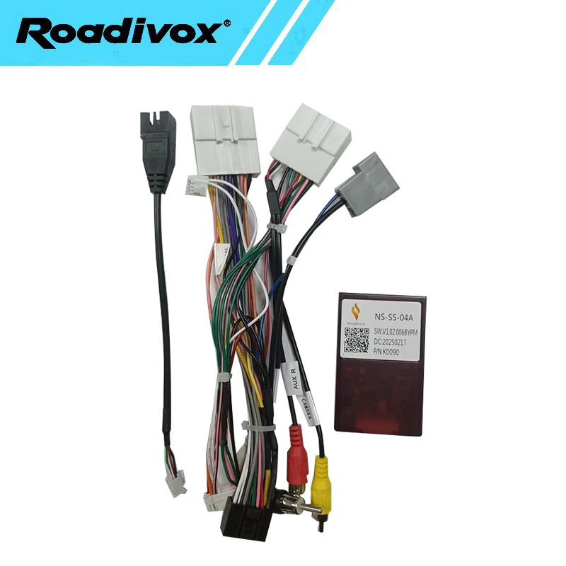 

16-контактный кабель Canbus Box для Nissan X-Trail, Qashqai, Kicks NS-SS-04A, поддерживает оригинальную камеру 360°.