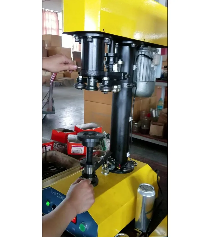 100% Warranty Tdfj-160 Pet Bottle Sealing Machine / Canning Seamer / Can Sealer for Tin Can