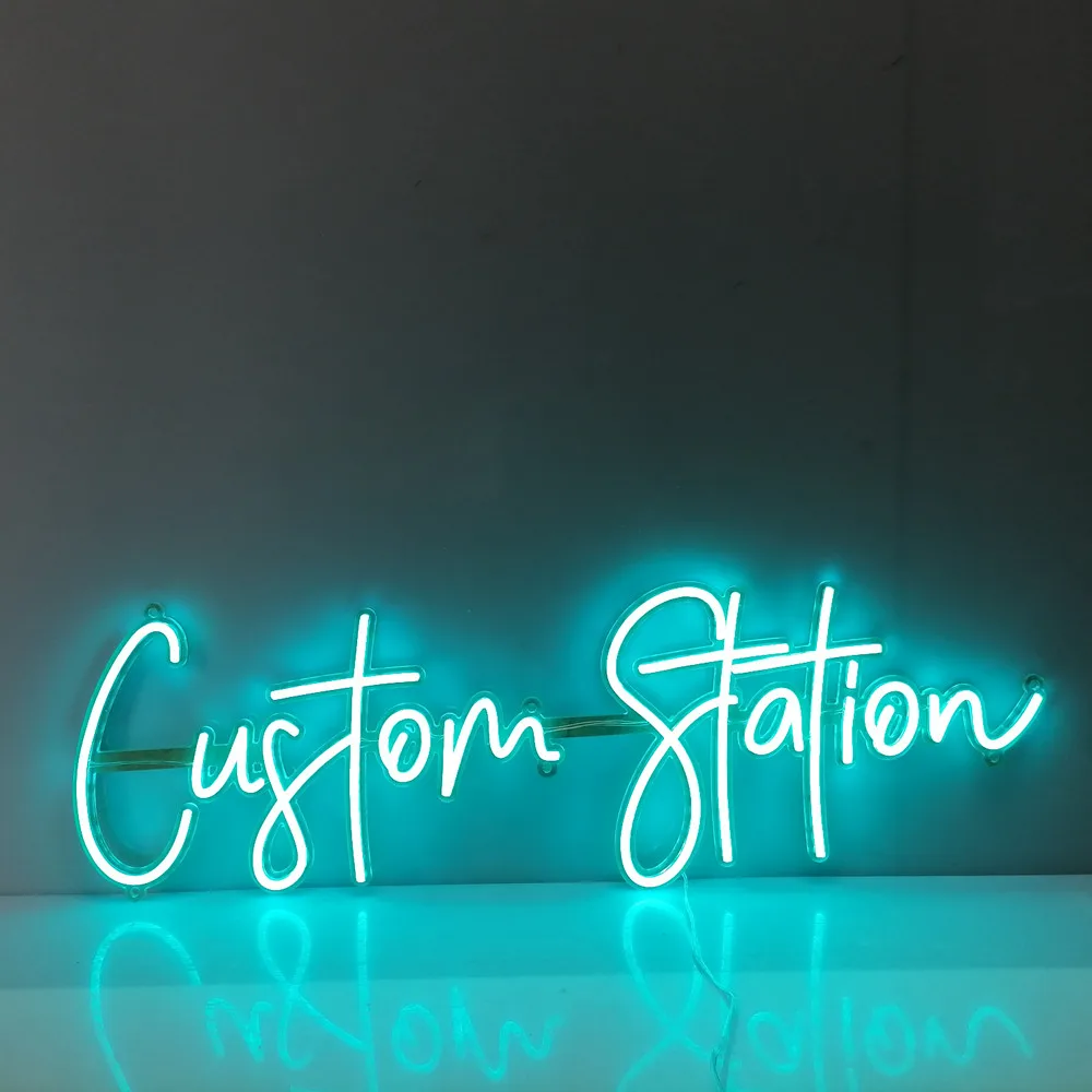 

Изготовленная на заказ светодиодная неоновая вывеска ручной работы, персонализированный гибкий неоновый настенный декор для магазина, логотипа, паба, ночного клуба, свадебной вечеринки, освещение