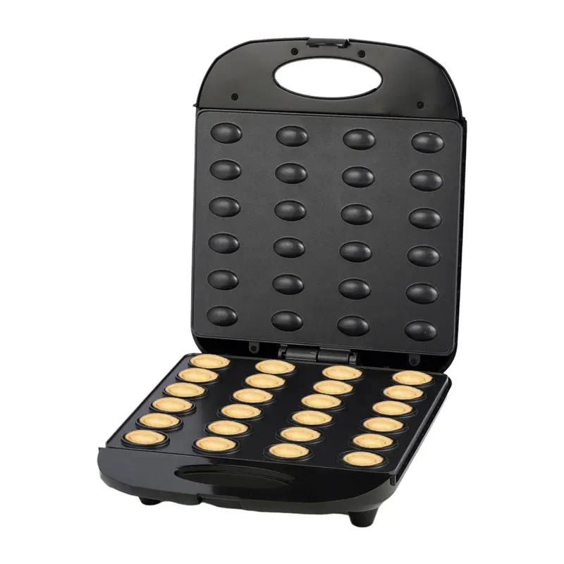 【passione-】electric-walnut-cookie-maker-24-holes-mold-maker-mini-nut-waffle-bread-machine-breakfast-pan-cake-maker