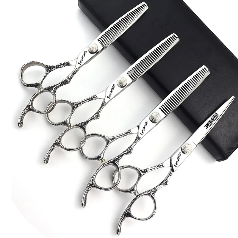 Imported 440C steel from Japan, professional flat scissors for thinning teeth, hair clippers, hair stylists, and hair clippers